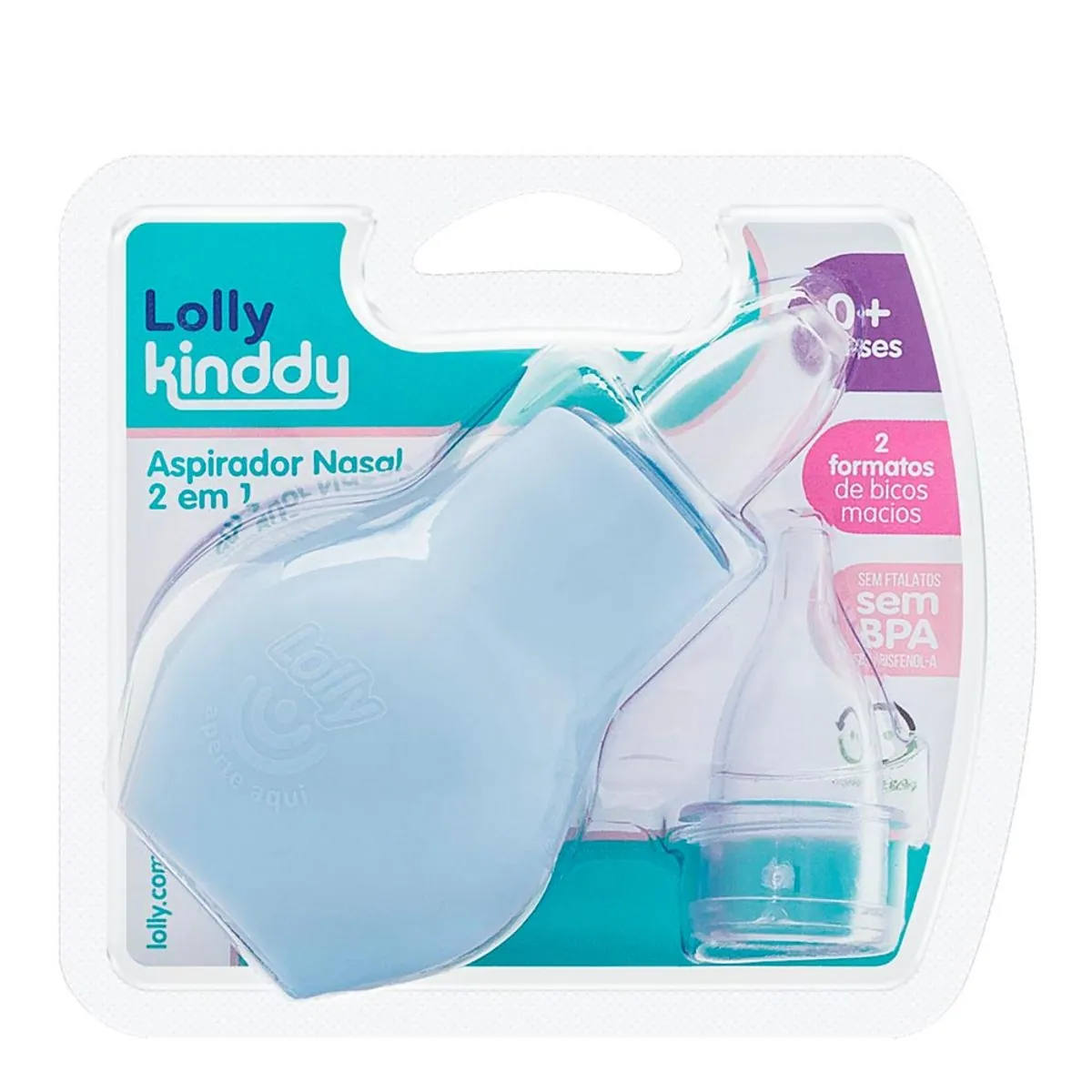 Aspirador Nasal Azul Lolly Kinddy