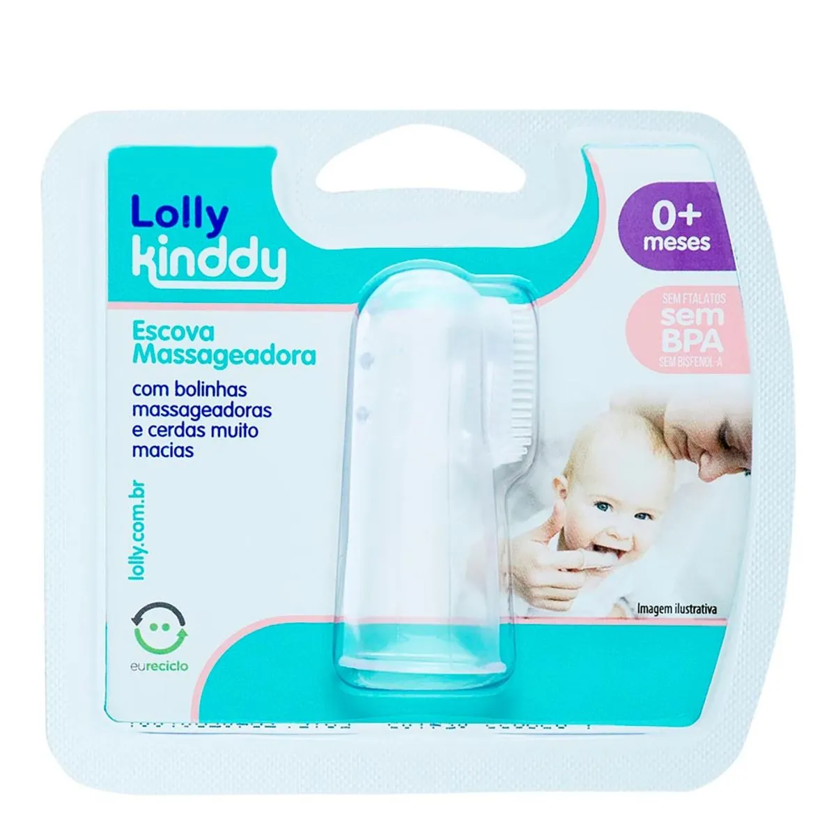Escova Dental Massageadora Infantil Lolly Kinddy