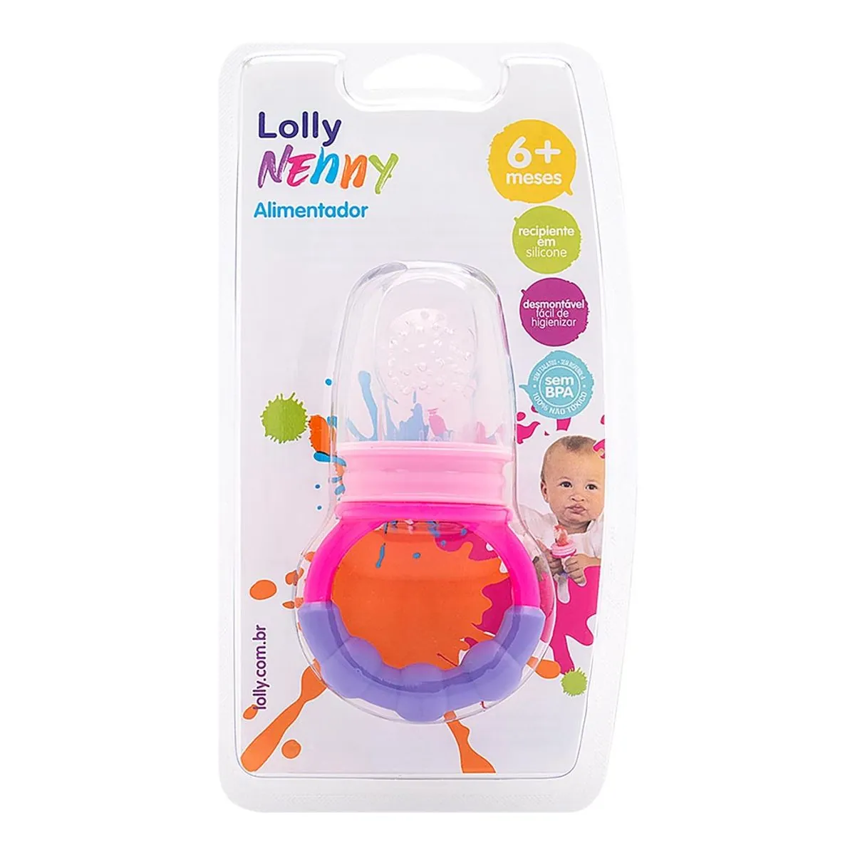Alimentador Infantil Rosa Lolly Nenny