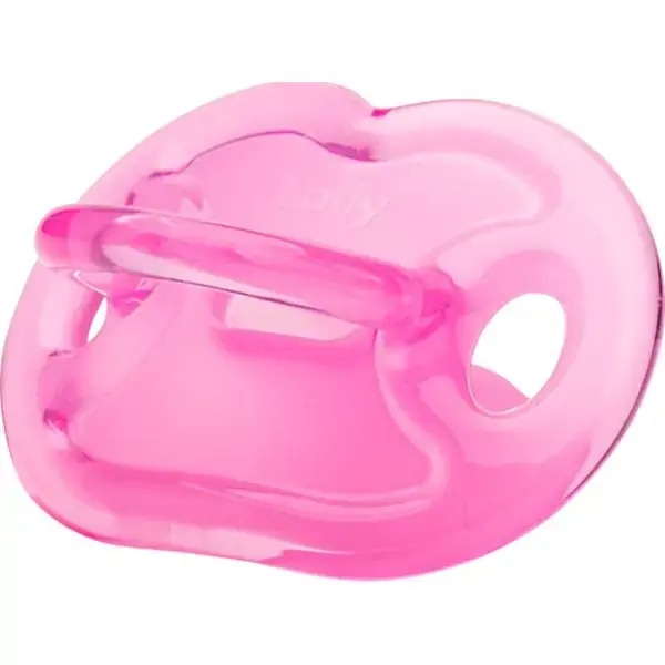 Chupeta Silicone 0 a 6 Meses Tam 1 Rosa - Lolly Baby