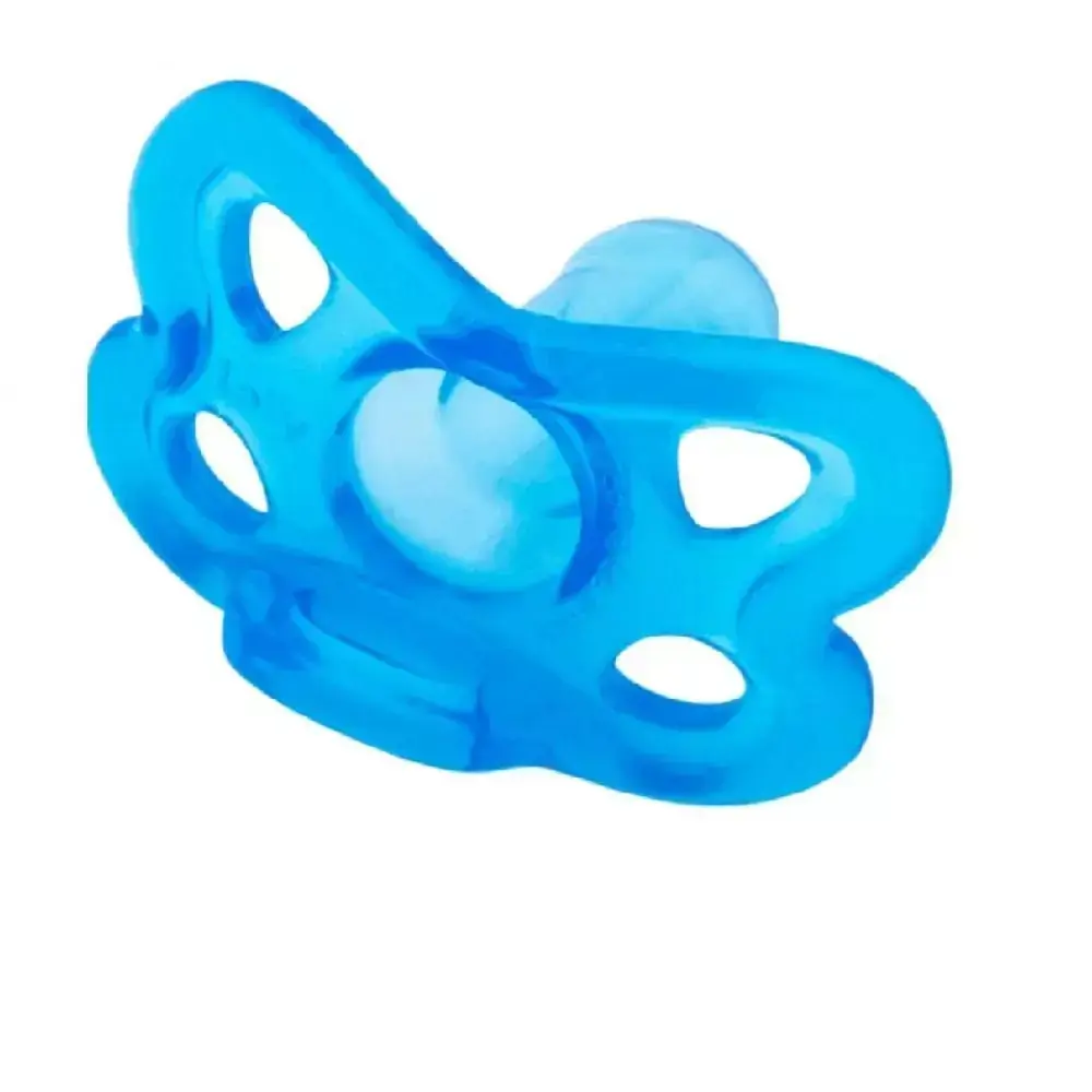 Chupeta Silicone Bico Redondo Tam 2 Azul - Lolly baby