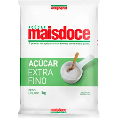Açucar Extra Fino Mais Doce 1kg