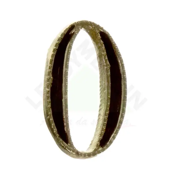 Número "0" 5cm Zamac Latonado Dourado Femasi
