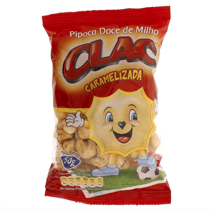 Pipoca Doce Caramelizada 50g Clac