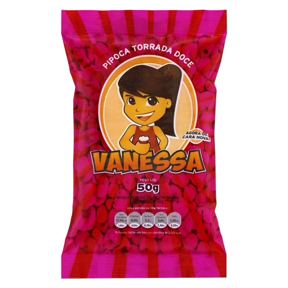 Pipoca Pronta Doce Vanessa Pacote 50g