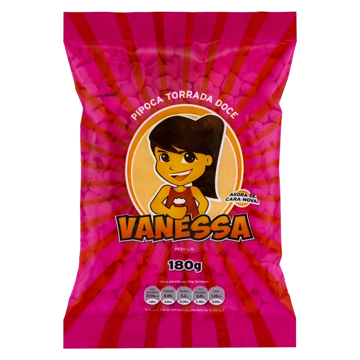 Pipoca Pronta Doce Vanessa Pacote 180g