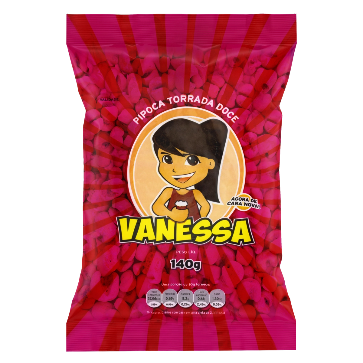 Pipoca Pronta Doce Vanessa Pacote 140g