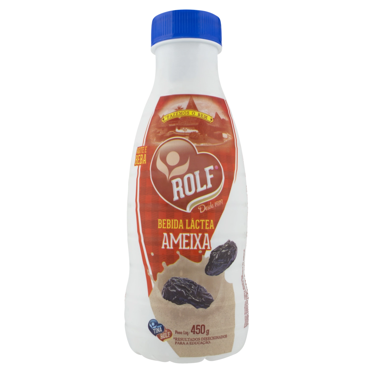 Bebida Láctea Fermentada Ameixa Rolf Garrafa 450g