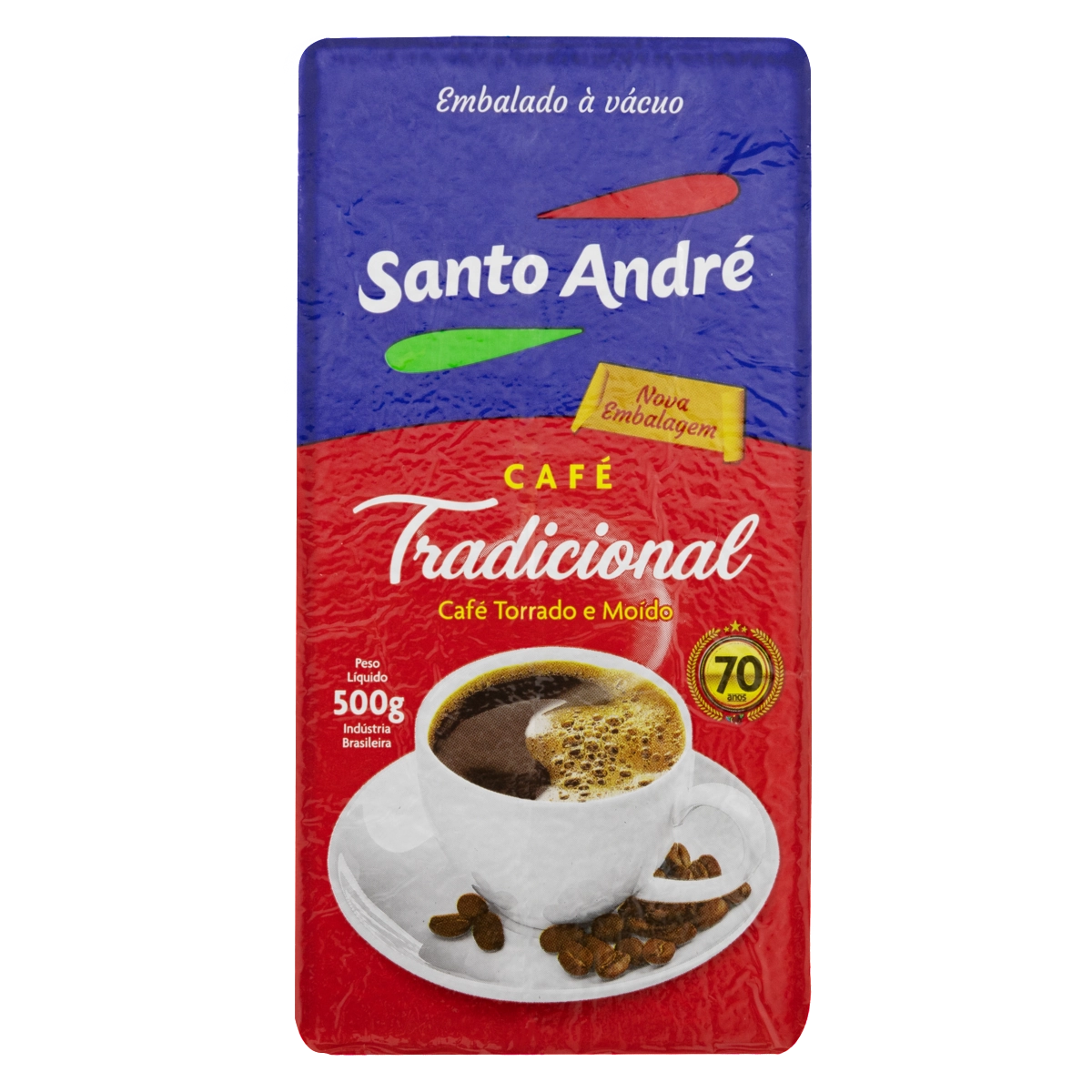 Café Torrado E Moído A Vácuo Tradicional Santo André Pacote 500g