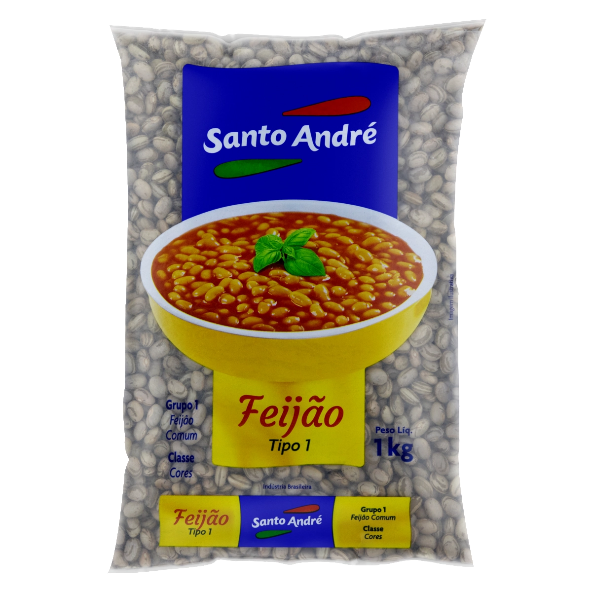 Feijão Carioca Tipo 1 Santo André Pacote 1kg