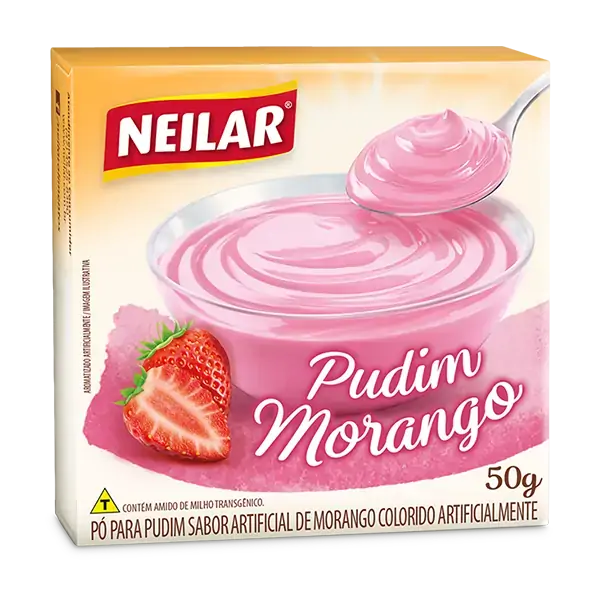 Pudim Neilar Morango