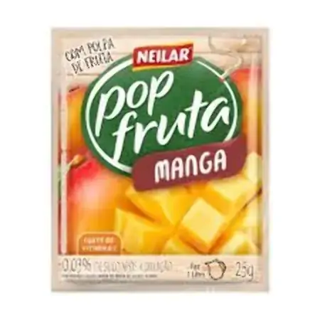 Refresco Em Pó Manga Neilar Pop Fruta Pacote 25g