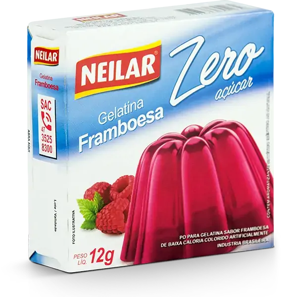 Gelat Neilar Zero Framb 30g