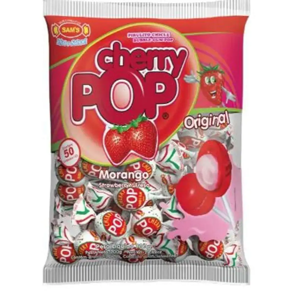 Pirulito Cherry Pop C/50 Morango