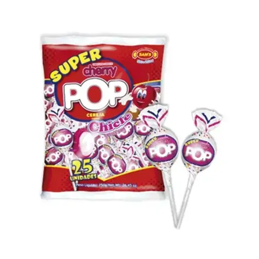 Pirulito Super Cherry Pop Sam S Cereja