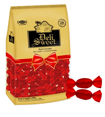 Bala Deli Sweet Vermelho Cereja 380g Cod 05025331
