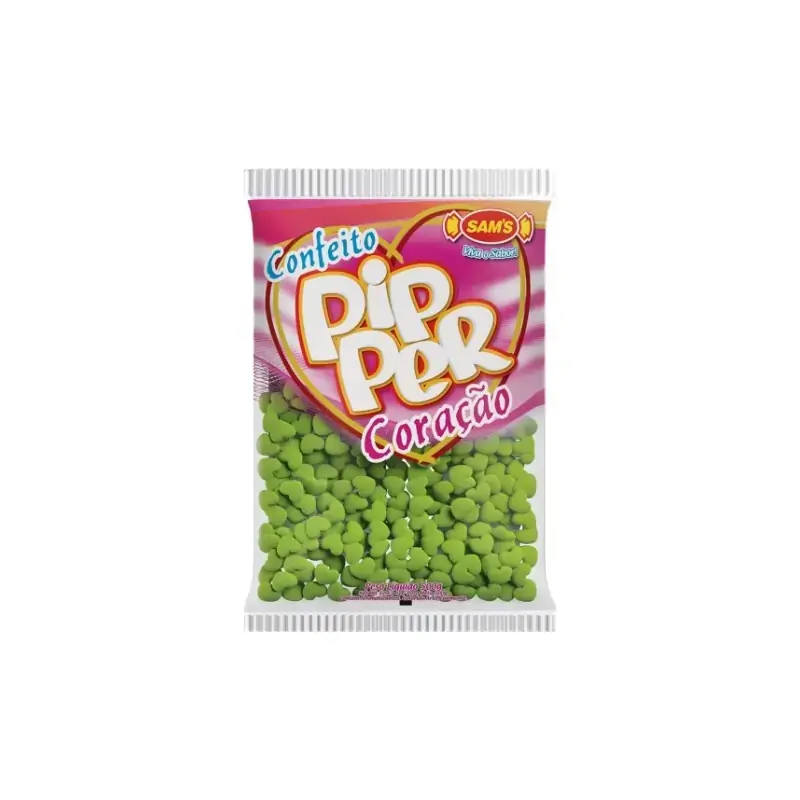 Conf Pipper Coracao Verde Maca 500g