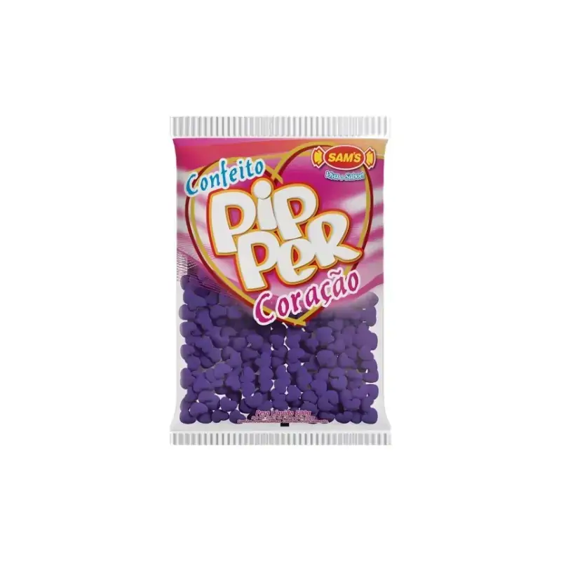 Conf Pipper Coracao Uva Vinho 500g