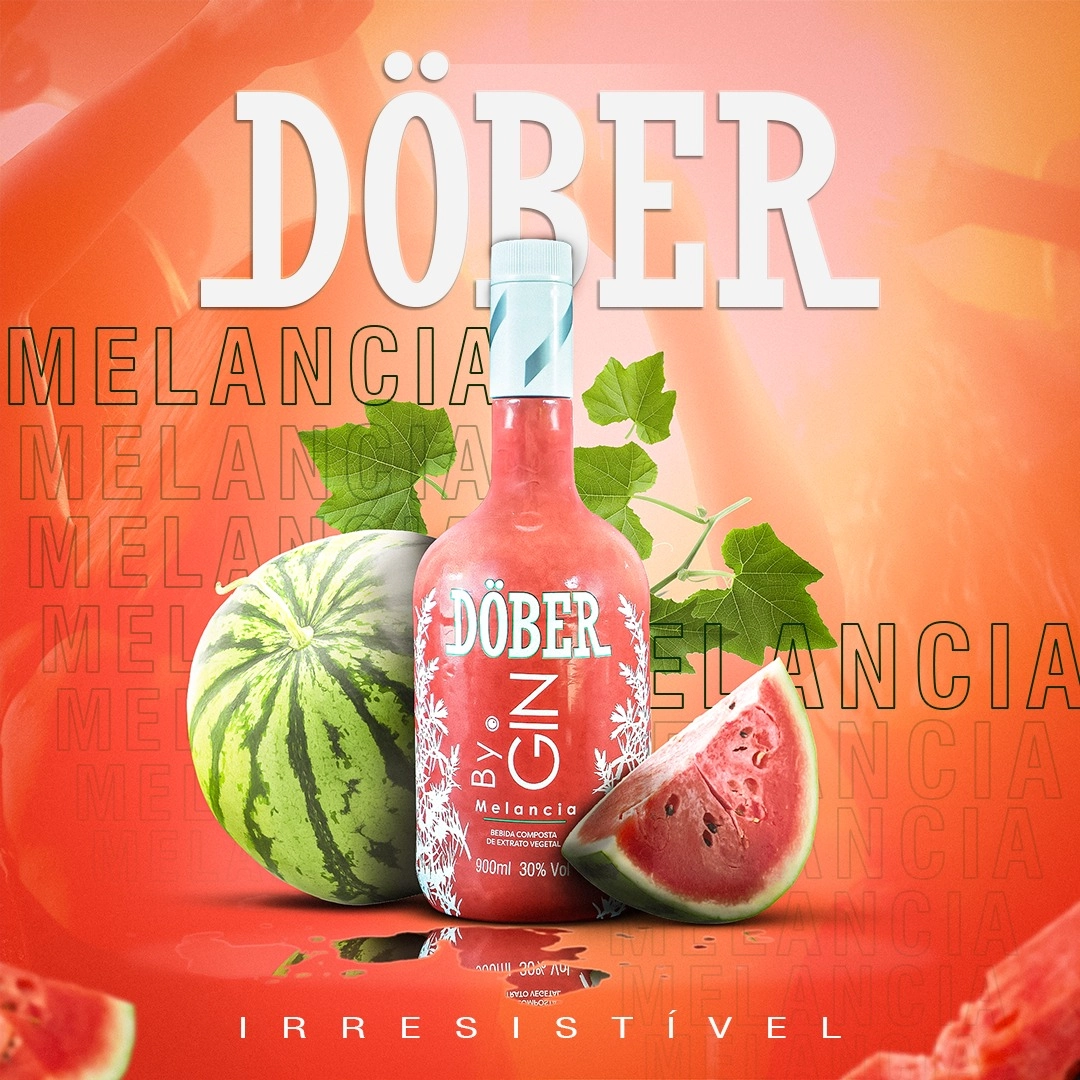 Gin Dober 900ml Melancia