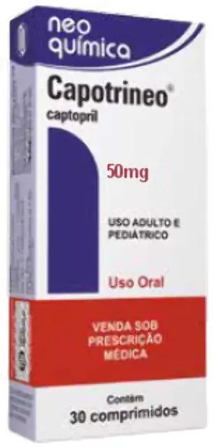 Capotrineo 50 Mg 30 Comprimidos Neo Química Similar