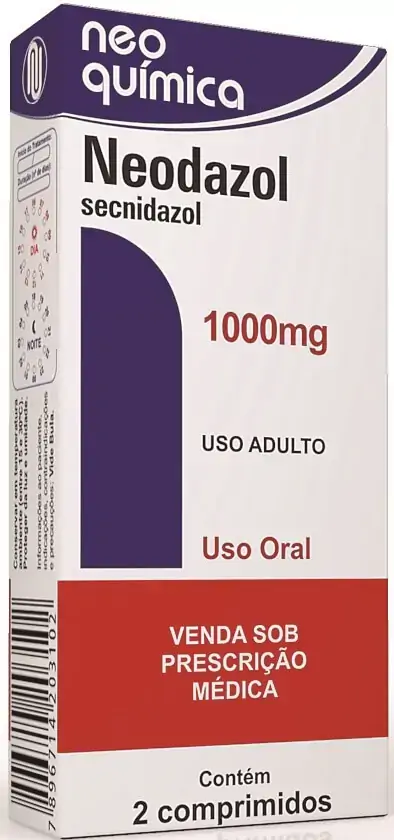 Neodazol 1000 Mg 2 Comprimidos Neo Química Similar