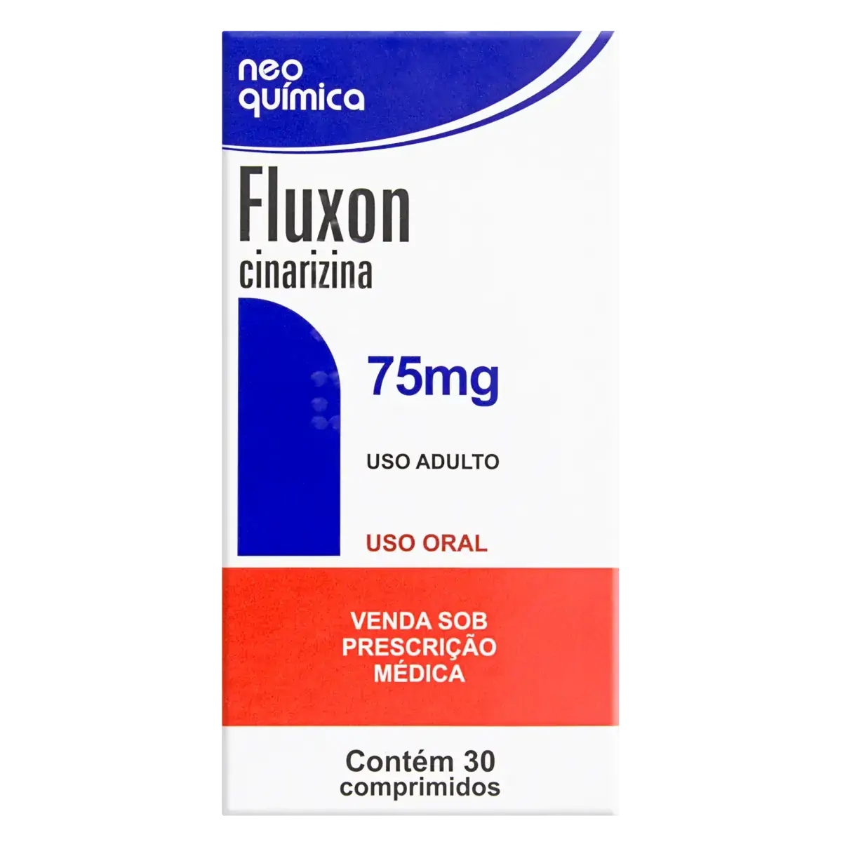 Fluxon 75mg Neo Química Caixa 30 Comprimidos