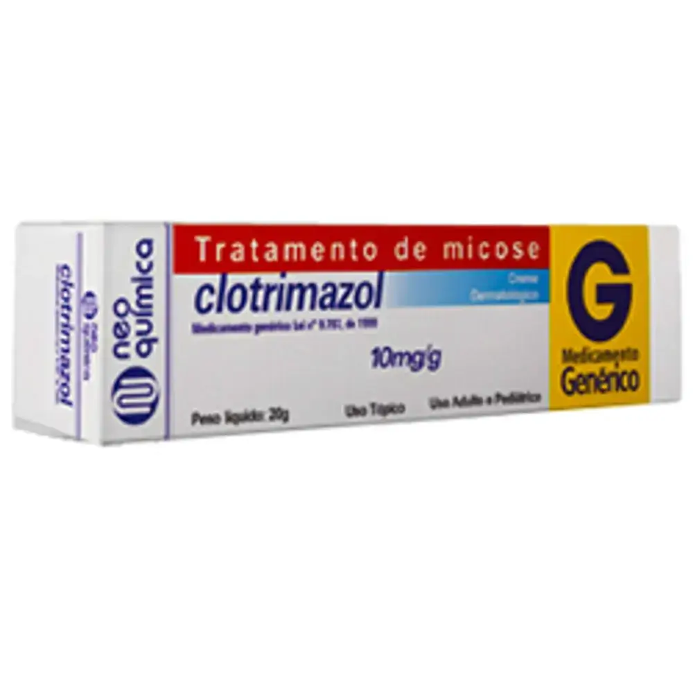 Clotrimazol 10 Mg/g Creme Dermatológico Neo Química Genérico