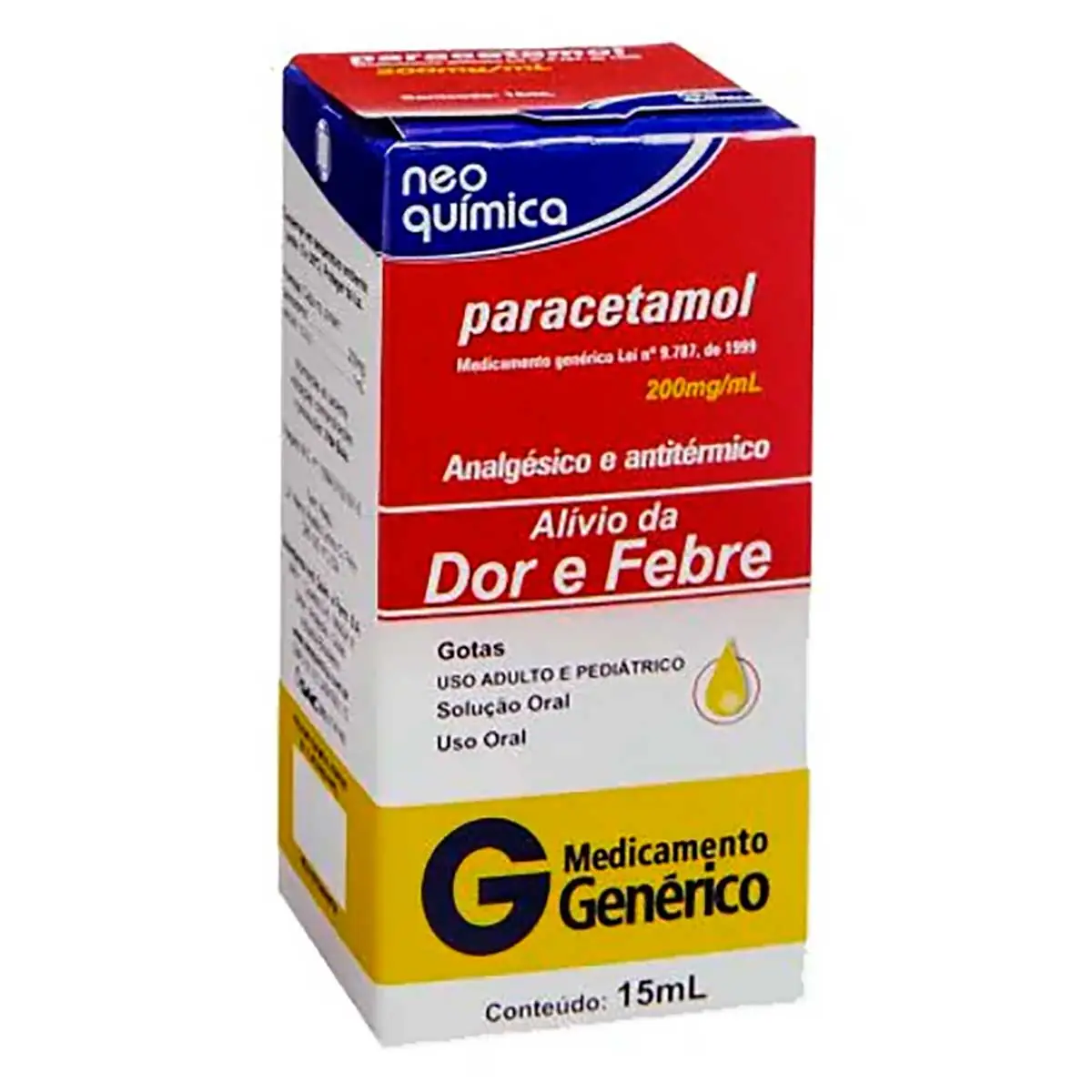 Paracetamol 200mg/ml 1 Frasco Gotejador