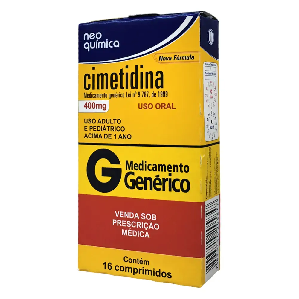 Cimetidina 400 Mg 16 Comprimidos Neo Química Genérico