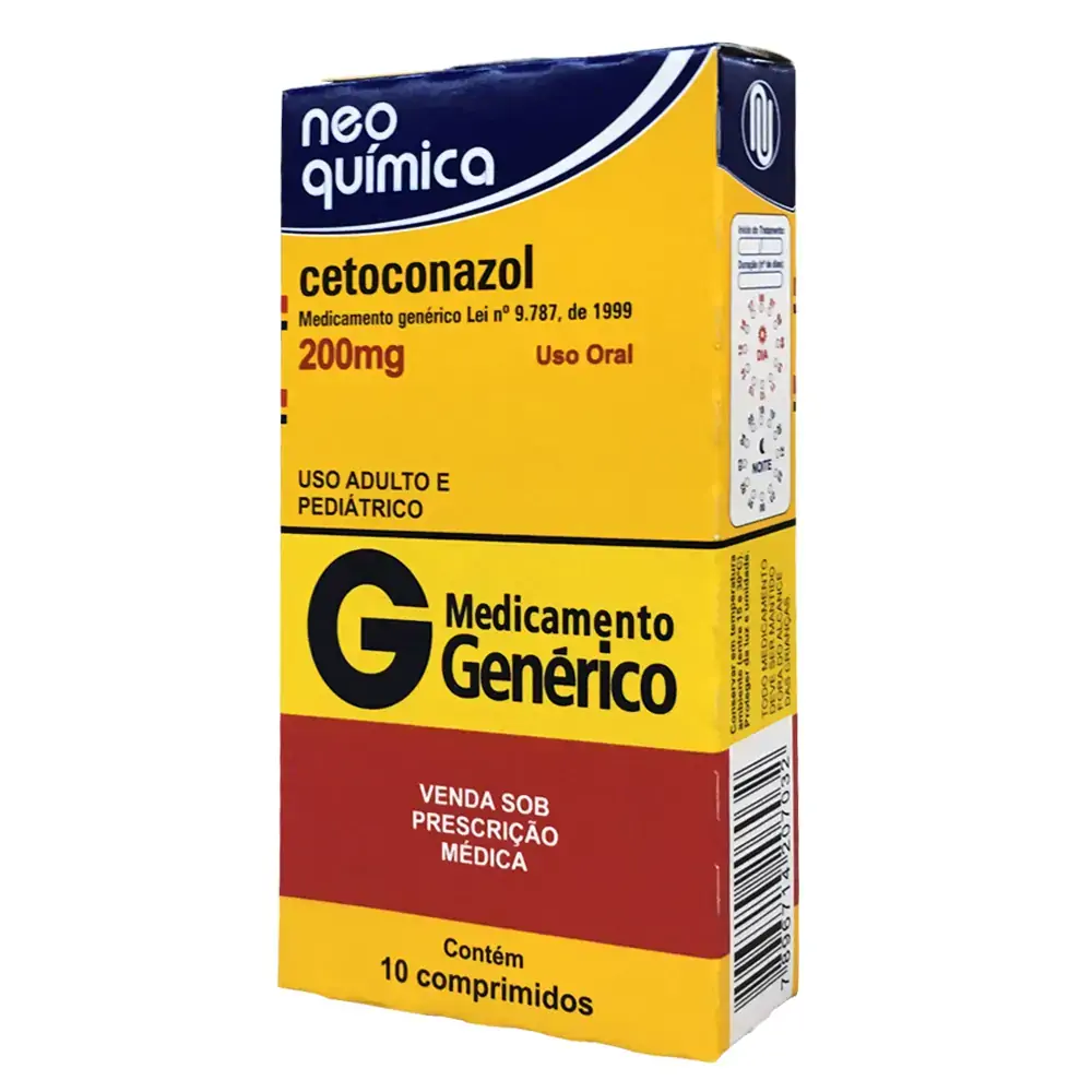 Cetoconazol 200 Mg 10 Comprimidos Neo Química Genérico
