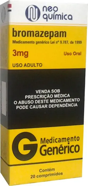 Bromazepam 3mg Caixa 20 Comp