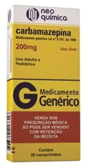 Carbamazepina 200 Mg 20 Comprimidos Neo Química Genérico