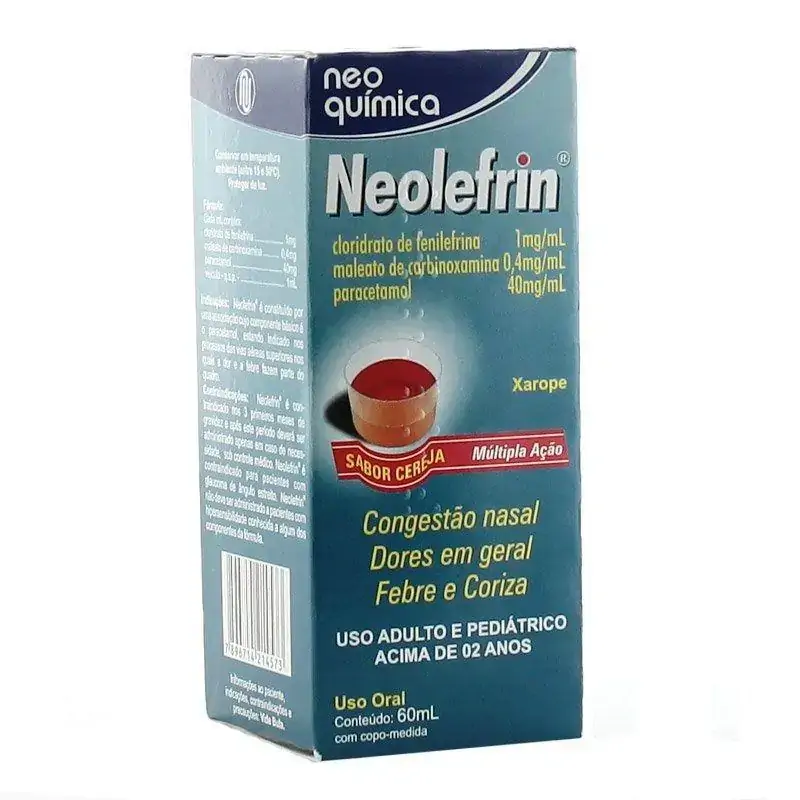 Neolefrin 1 Mg/ml 0,4 Mg/ml 40 Mg/ml Solução Oral Neo Química Similar