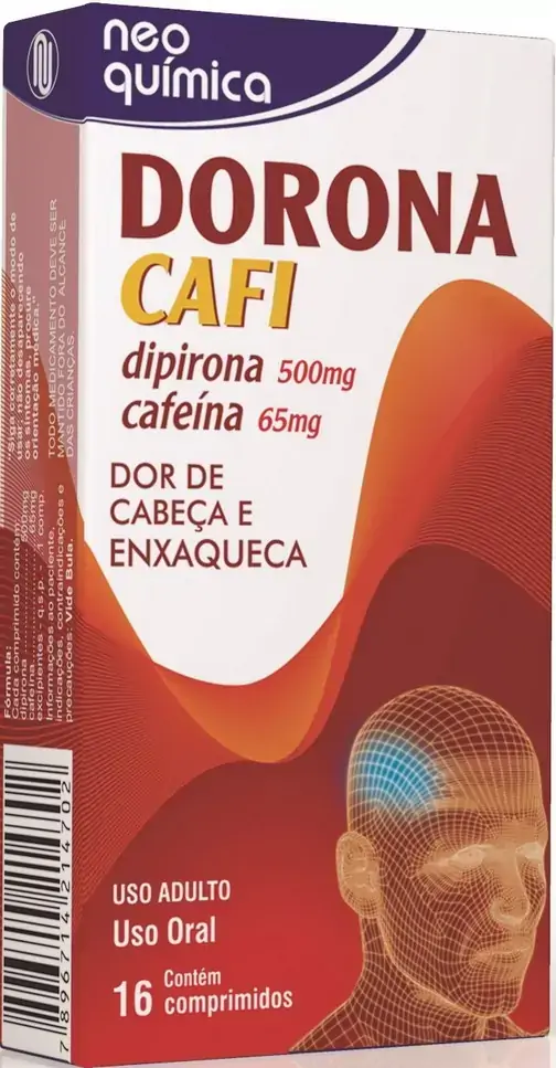 Dorona Cafi 500 65mg Caixa 16 Comp