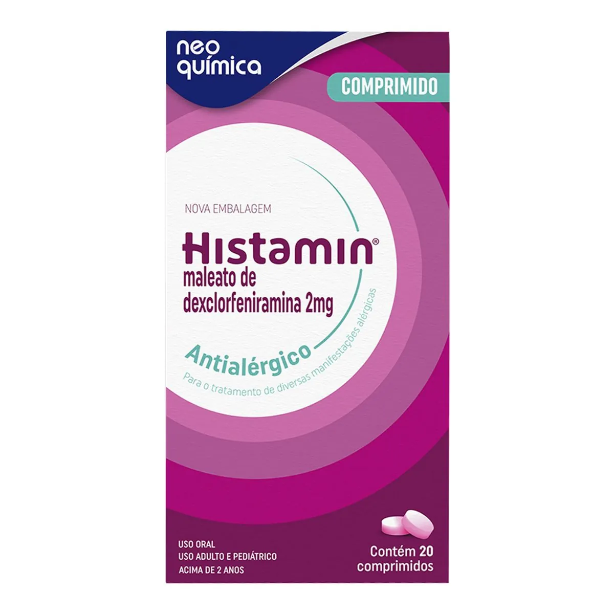 Histamin 2Mg 20Com P