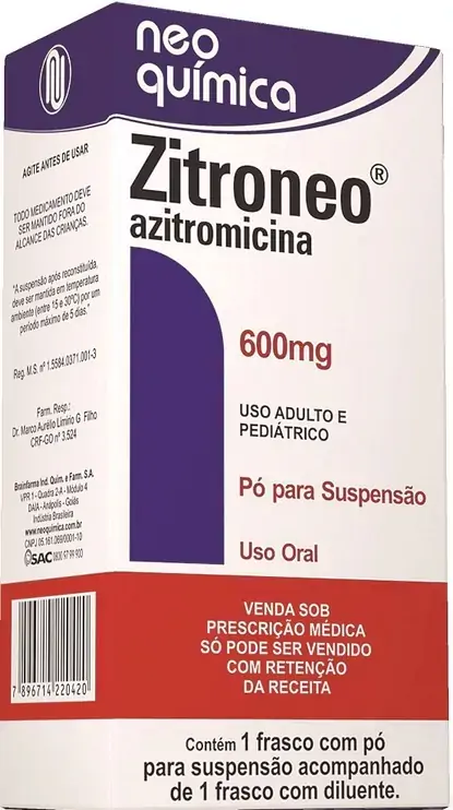 Zitroneo 600 Mg Suspensão Oral Neo Química Similar