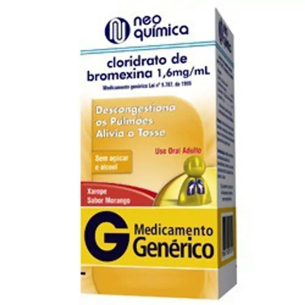 Cloridrato De Bromexina 8 Mg/ml Xarope Adulto Hypermarcas Genérico