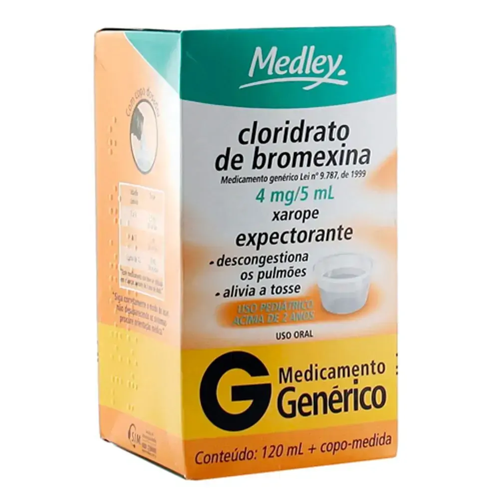 Cloridrato De Bromexina 4 Mg/ml Xarope Pediátrico Hypermarcas Genérico