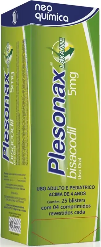 Plesonax 5 Mg 100 Drágeas Neo Química Similar