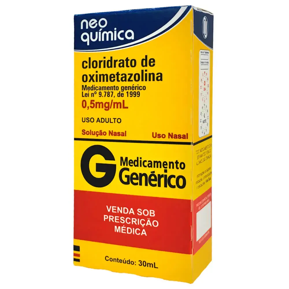 Cloridrato De Oximetazolina 0,5mg/ml Sol Nas Fr