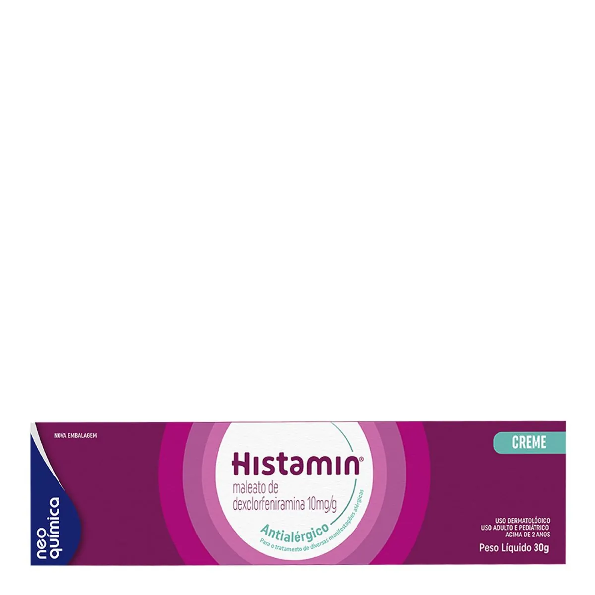 Histamin Creme 10mg/g Neo Química Caixa 30g