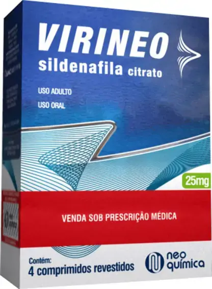 Virineo 25 Mg 4 Comprimidos Hypermarcas Similar
