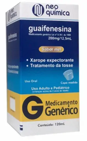 Guaifenesina Sabor Mel 13,33 Mg/ml Xarope Neo Química Genérico