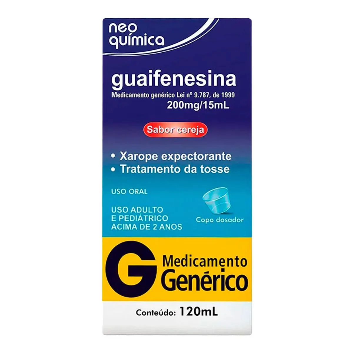 Guaifenesina Sabor Cereja 13,33 Mg/ml Xarope Neo Química Genérico