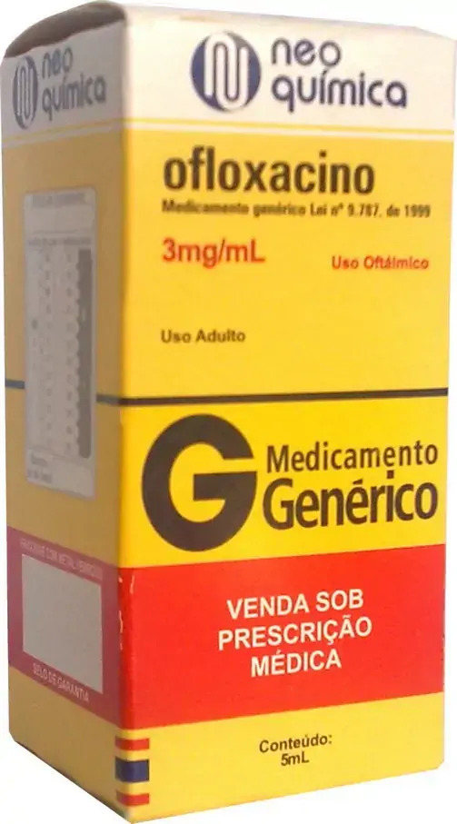 Ofloxacino 3 Mg/ml 5 Ml Neo Química Genérico