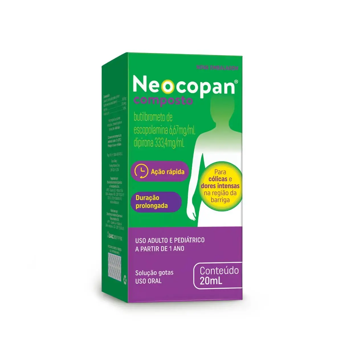 Neocopan Neo Química Caixa 20ml Solução Gotas