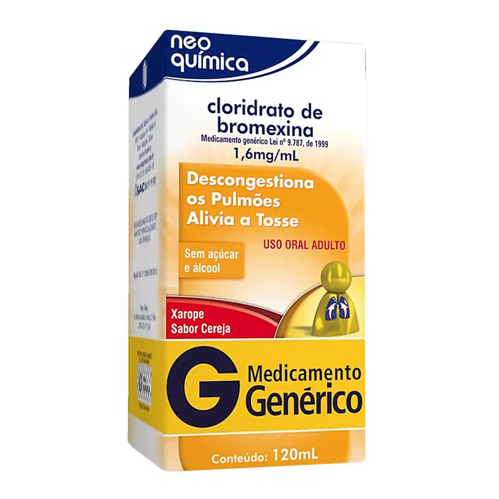 Cloridrato De Bromexina 1,6mg Xpe Fr 120ml Cm