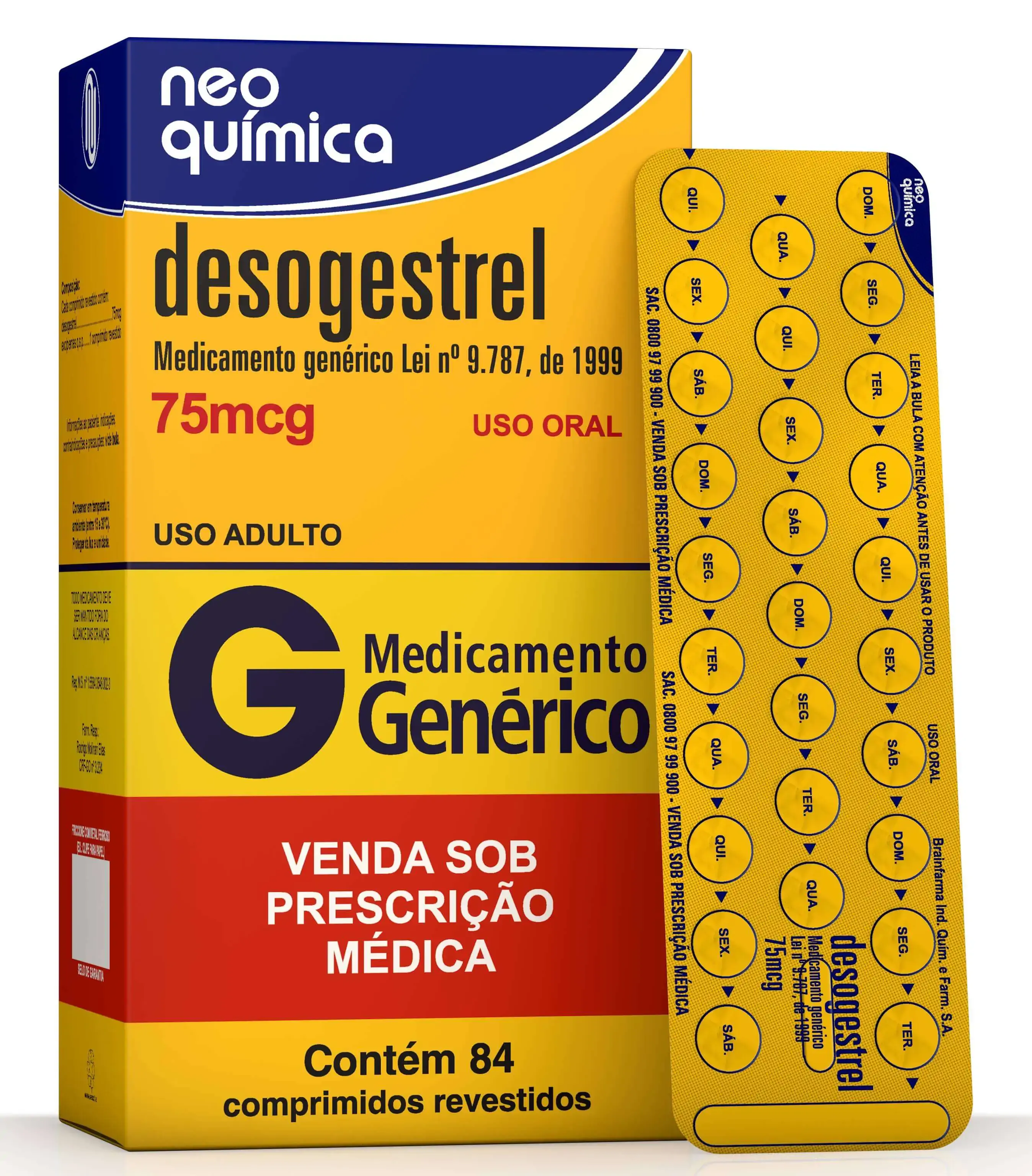 Desogestrel 75mcg Cx 84 Comp Rev