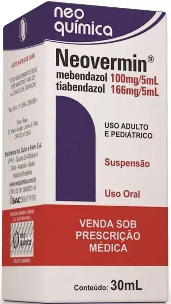 Neovermin 100 Mg/ml 166 Mg/ml Suspensão Oral Neo Química Similar