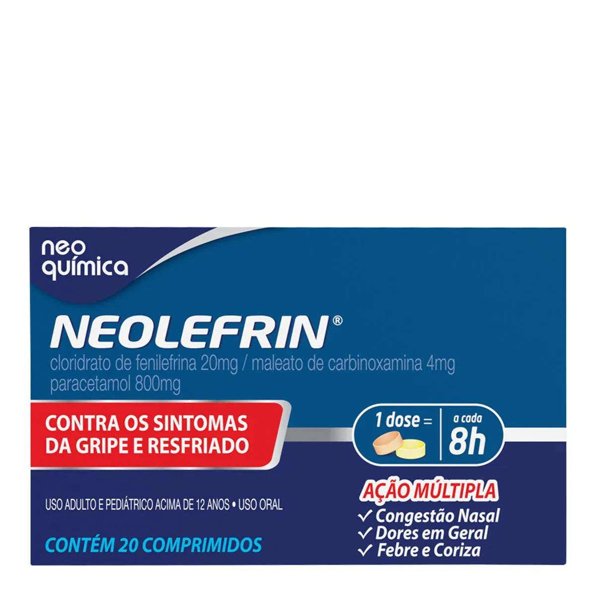 Neolefrin com 20 comprimidos